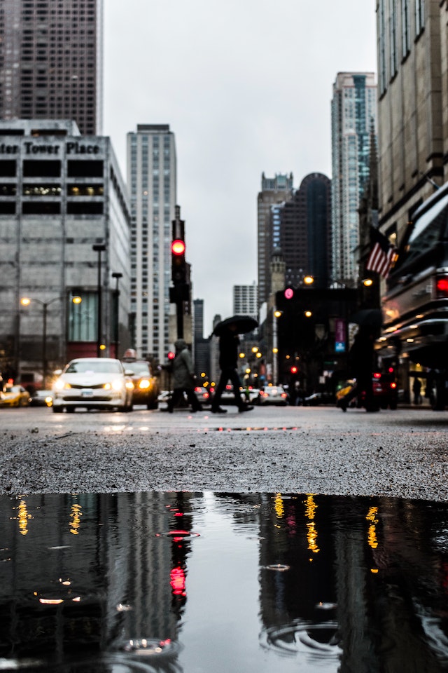 wet road